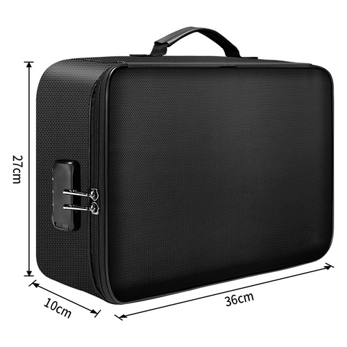 Fireproof Document Bag – Passport & Valuables Organizer